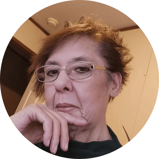 Woman with glasses in thoughtful pose. App distribution platforms user. Woman with glasses in thoughtful pose. App distribution platforms user.